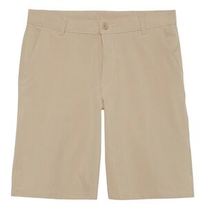 NWT Izod Boys Flat Front Khaki Shorts Approved Schoolwear Adjustable Waist‎